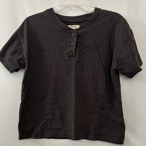 Madewell Charcoal Button-Up Shirt